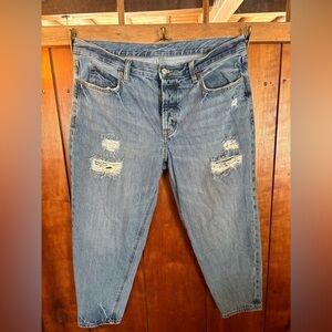 Old Navy Distressed Blue Jeans